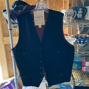 Denim & Supply Ralph Lauren Black Corduroy Vest